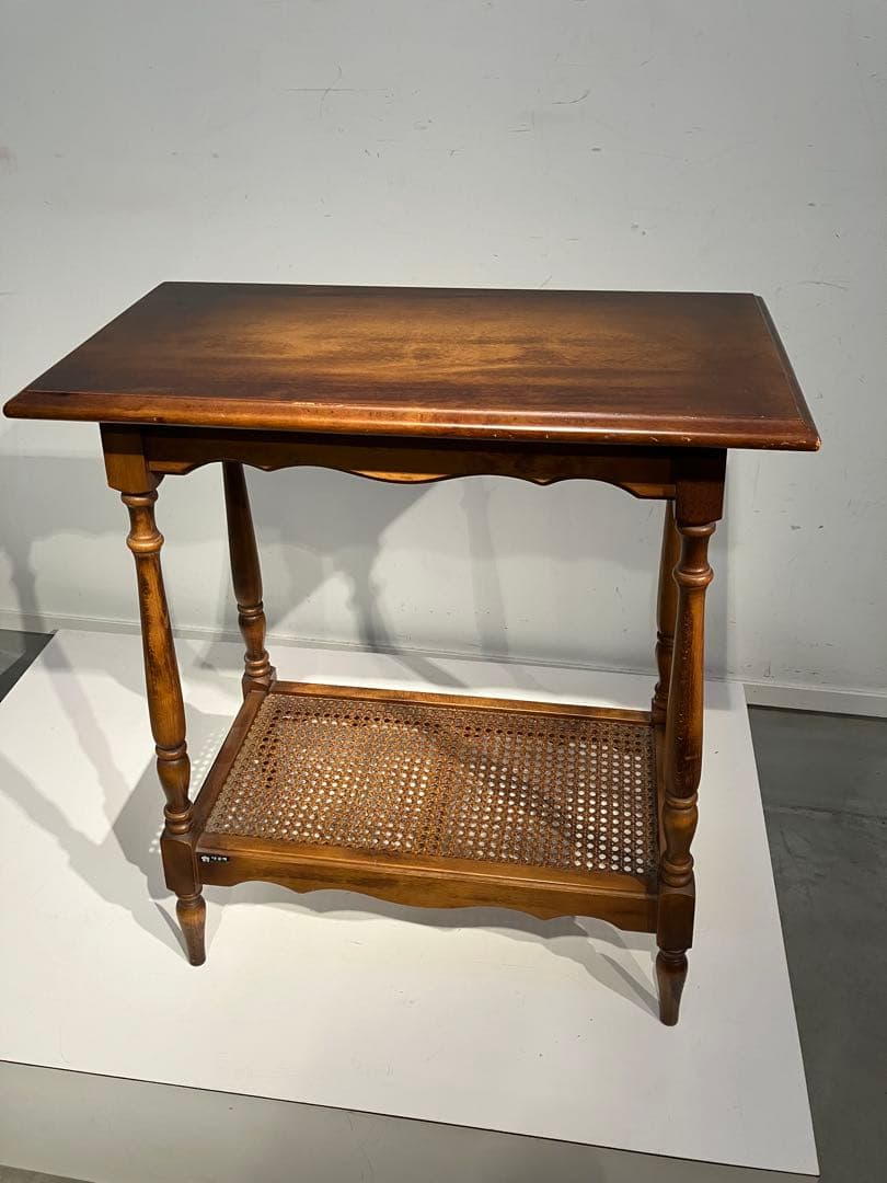 オールド、カリモク、サイドテーブル、レトロ、ジャパニーズモダン、キツツキ、旧ロゴ