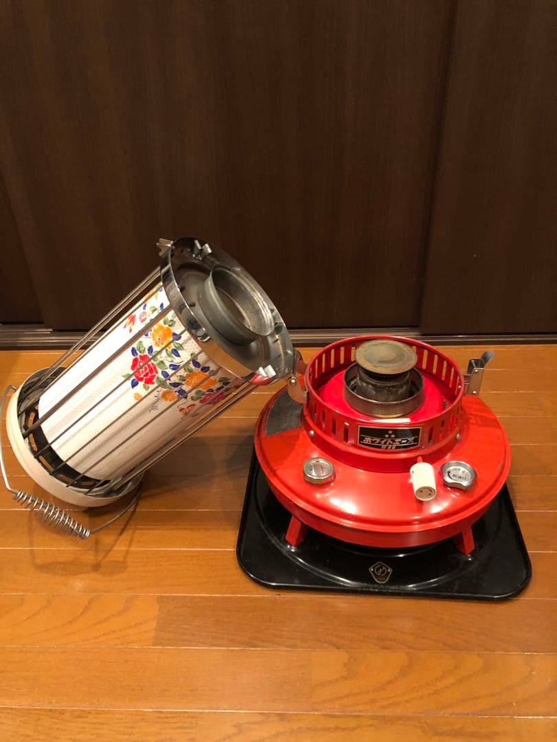 ホワイトエース W-65 1968年製　三星製作所　昭和　レトロ　花柄　対流型