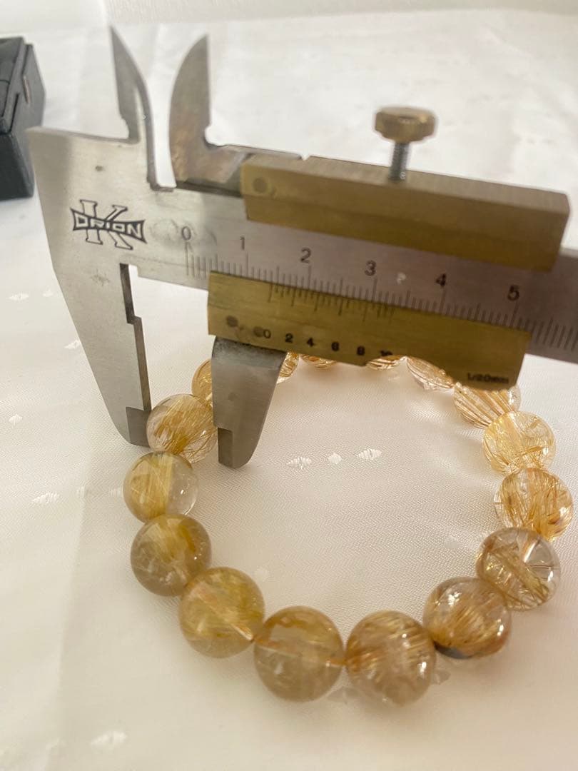 taka ) 5A級　天然　超大玉　タイチンルチルクオーツ ブレスレット
