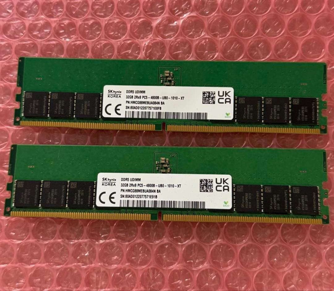 【SK Hynix M-die】 DDR5-4800 64GB(32GBx2)