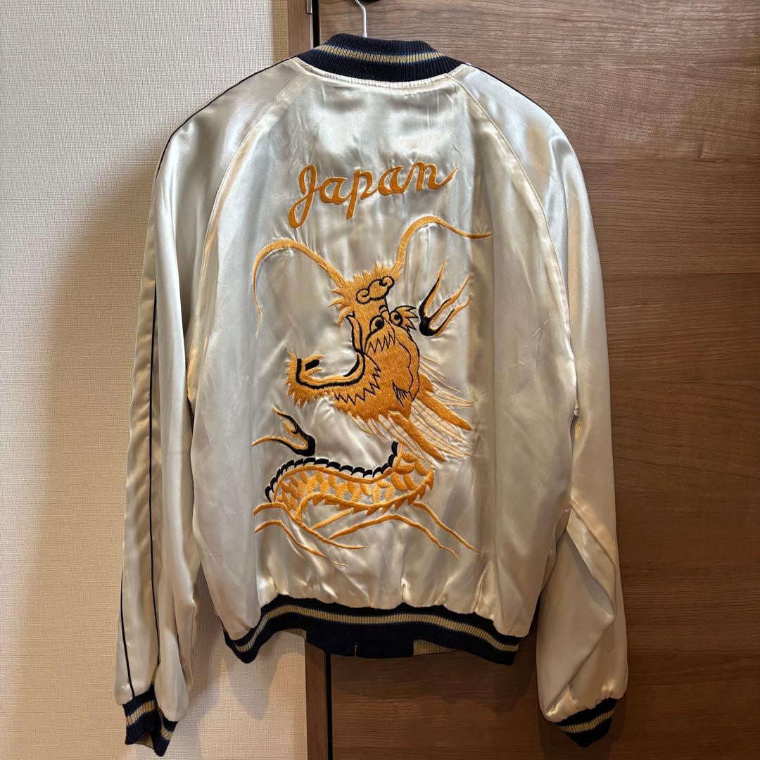 【東洋・タグ付】スカジャン/リバーシブル ドラゴン&骸骨