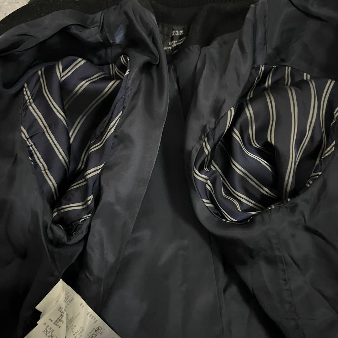 極美品✨大きいサイズ 23区 スタジャン レザー切替 ラムレザー 黒 2XL