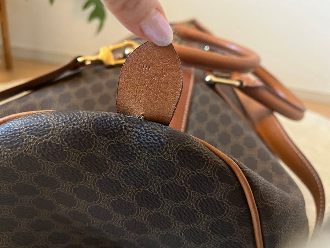 CELINE ボストンバック　マカダム柄　旅行用