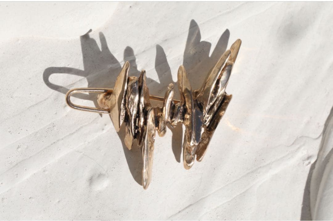 PLUIE シャッタードクリップ　ゴールド