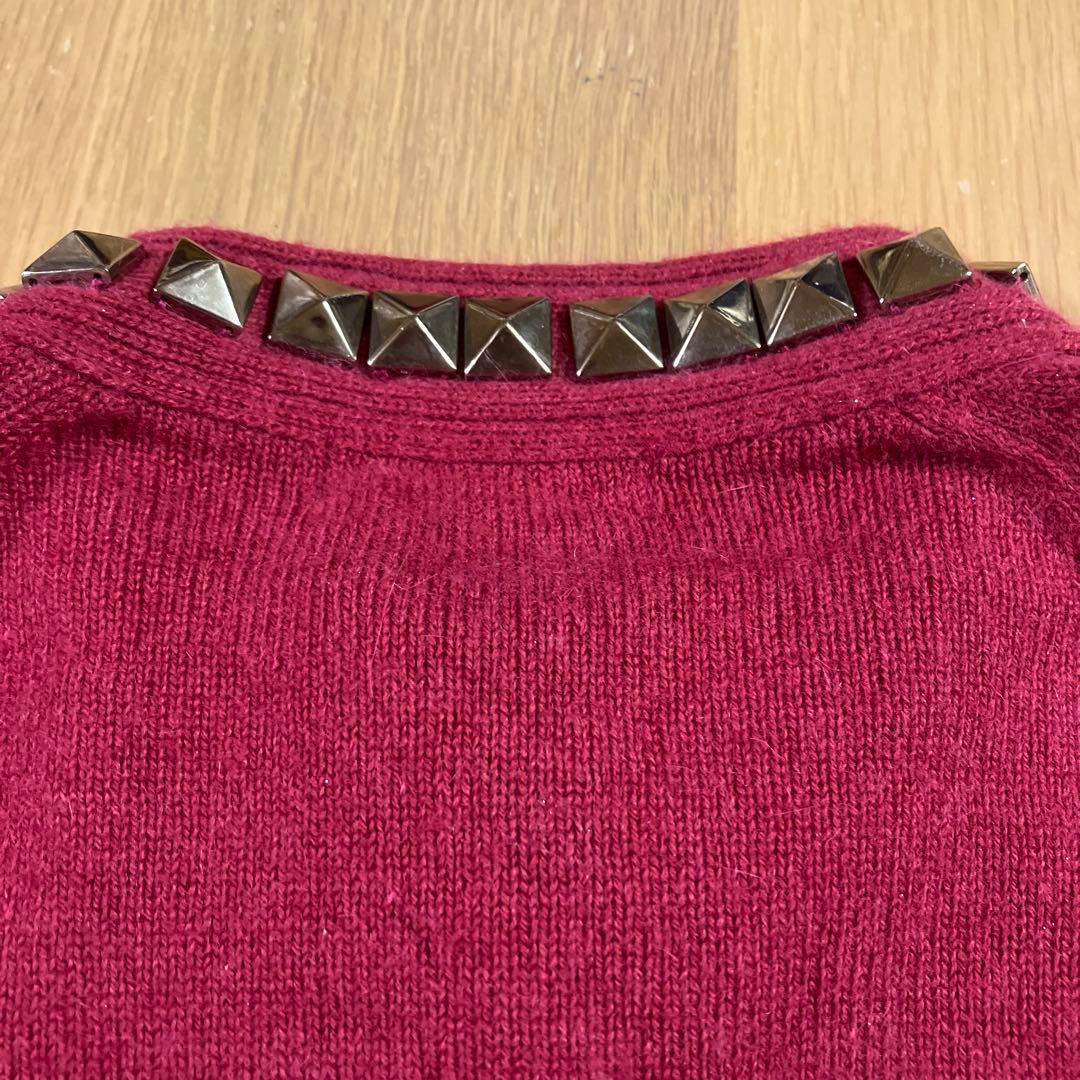 楽一番公式アカウント05です。ヒステリックグラマー　スタッズ付き　ピンク