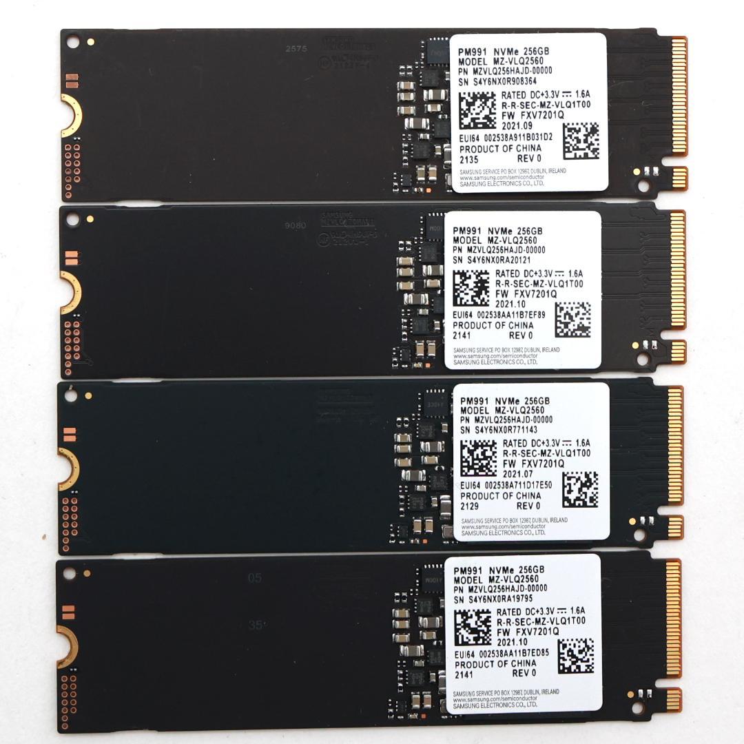PM991 NVMe 256GB M.2 SSD 4枚セット【④0121】