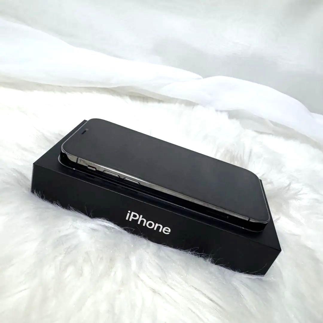 【美品】iphone12pro 128GB グラファイト アイフォン