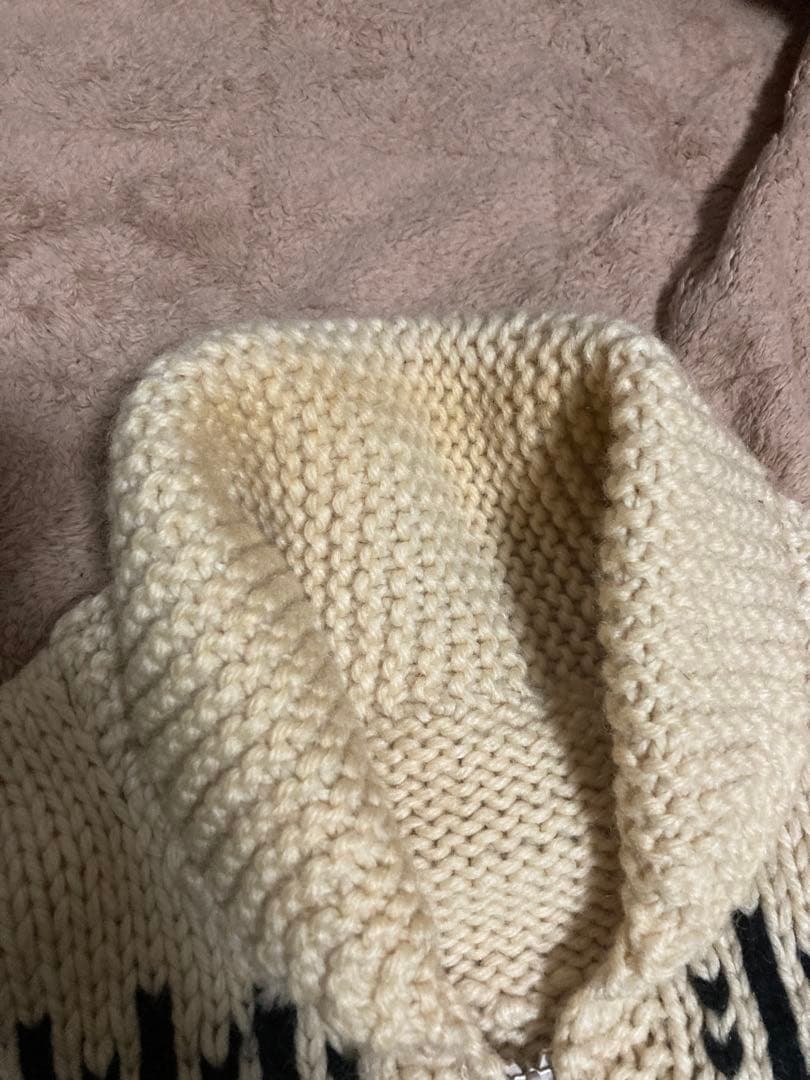 カウチンセーター　50s 60s古着　メンズ　ブルドーザー