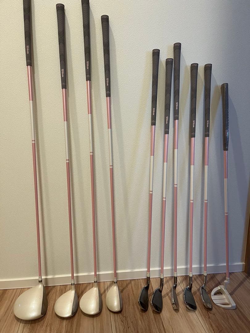 Wilsonレディースゴルフクラブセット 10本/キャディバッグ付き