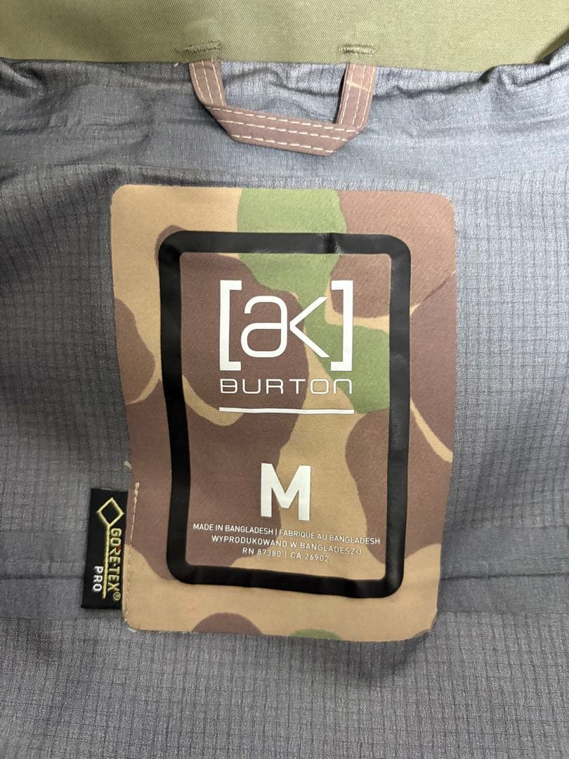 BURTON AK HOVER GORE-TEX PRO カモフラ M