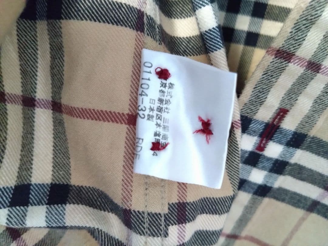 BURBERRY バーバリー BLACK LABEL チェック柄シャツ サイズ3