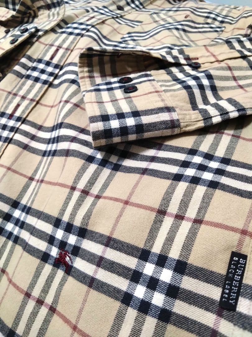 BURBERRY バーバリー BLACK LABEL チェック柄シャツ サイズ3