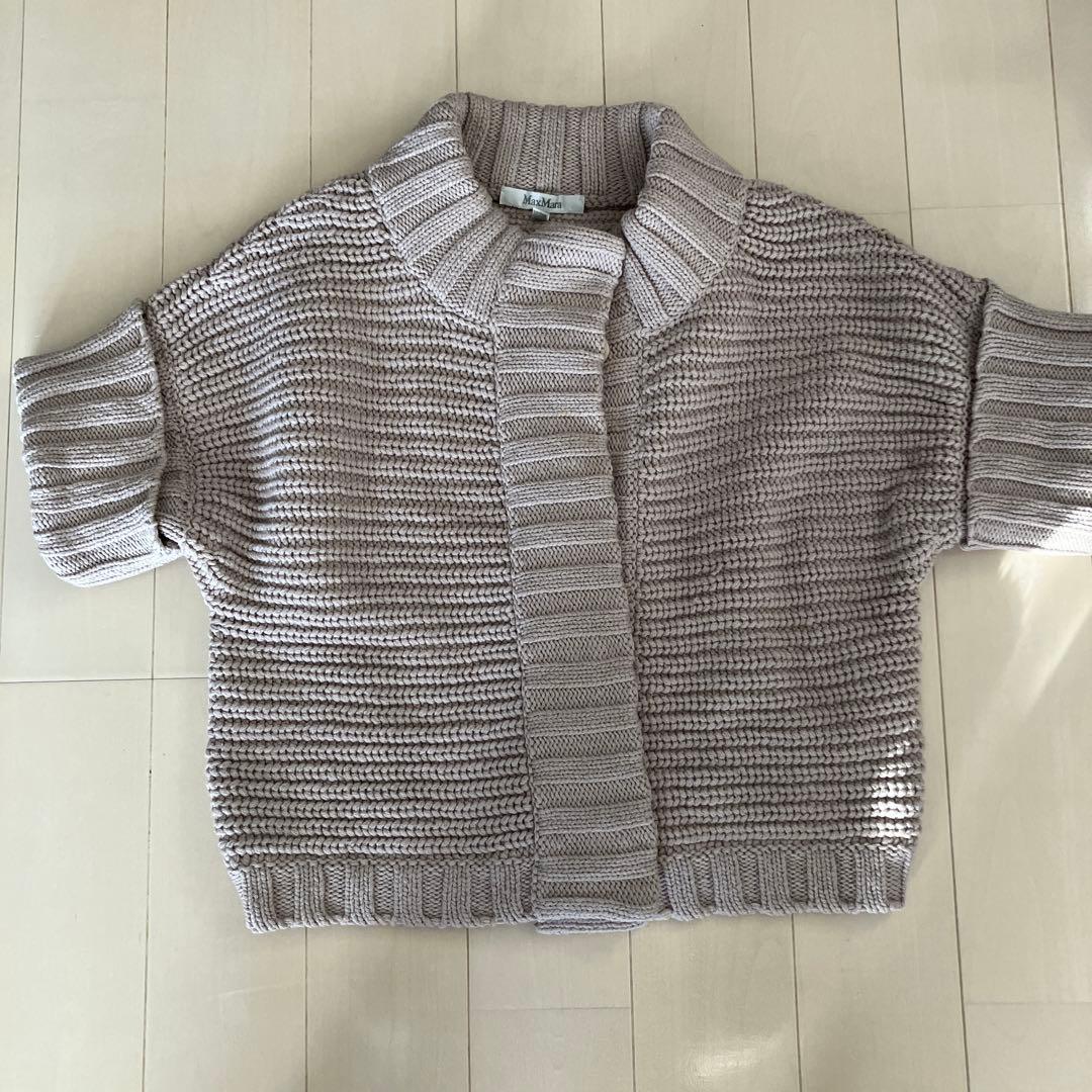 MaxMara 半袖ニット 編み地デザイン