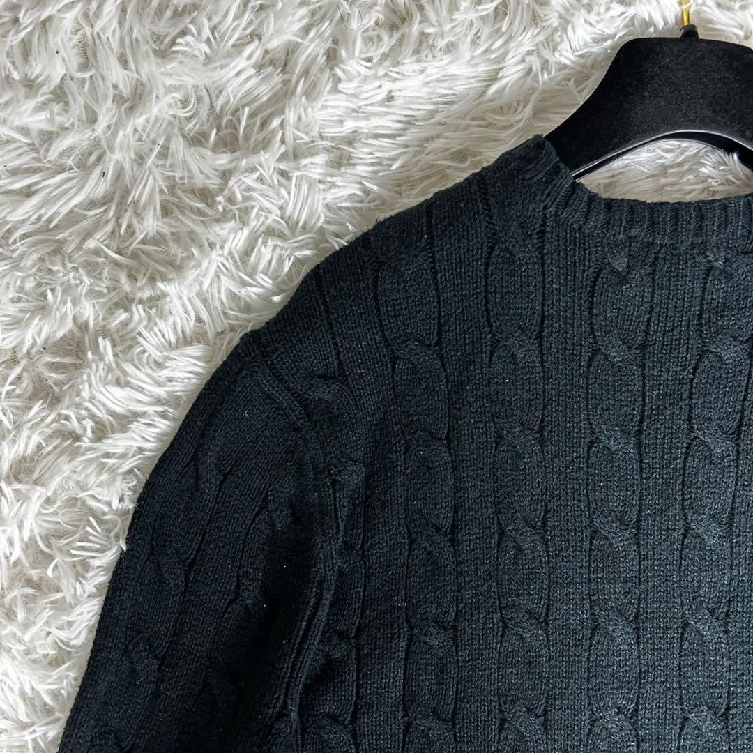 美品✨ポロラルフローレン ケーブルニット セーター コットン クルーネック M