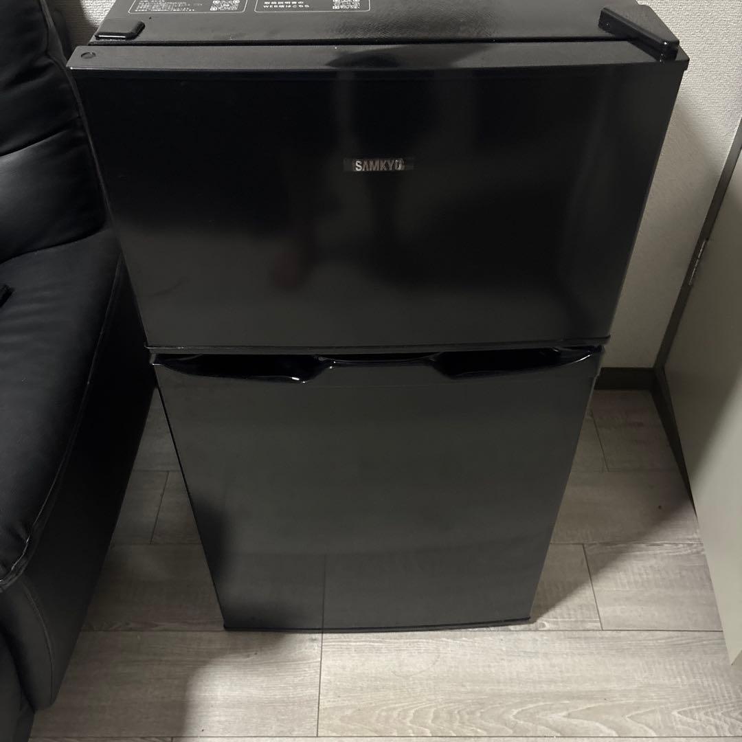 SANYO ブラック 2ドア冷蔵庫