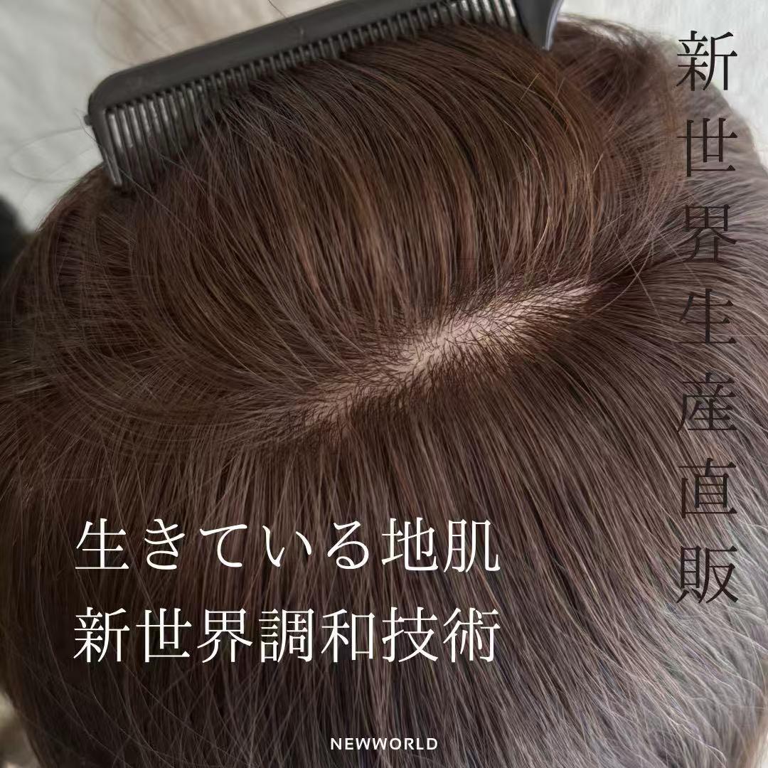 20252026新世界　人毛100%　フルウィッグ　シルクスキン　医療ウィッグ