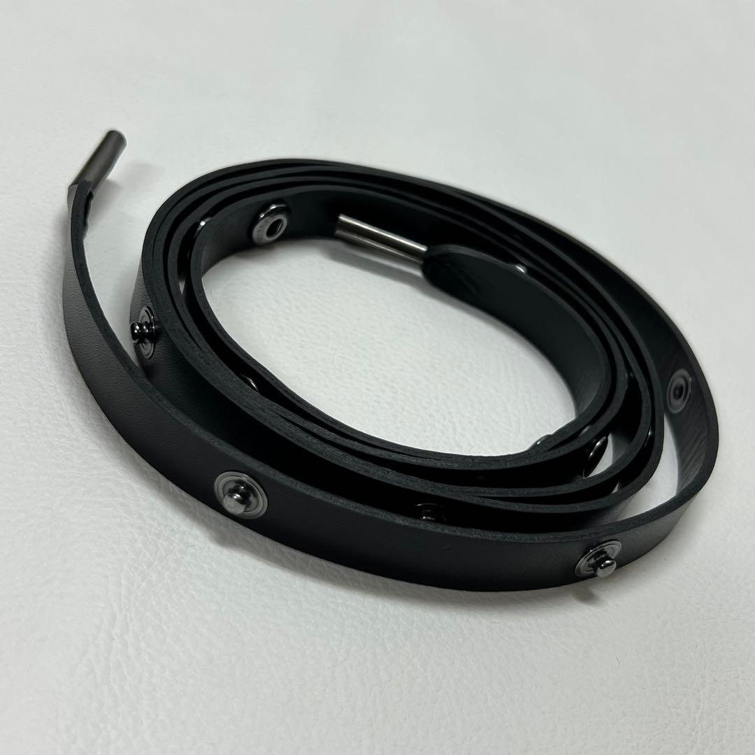 国内正規品 sacai サカイ 革ベルト 黒 ブラック