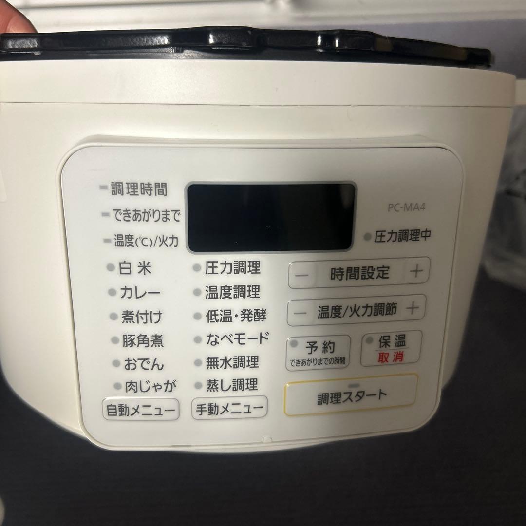 IRIS OHYAMAアイリスオーヤマ 電気圧力鍋 PC-MA4-W 4.0L