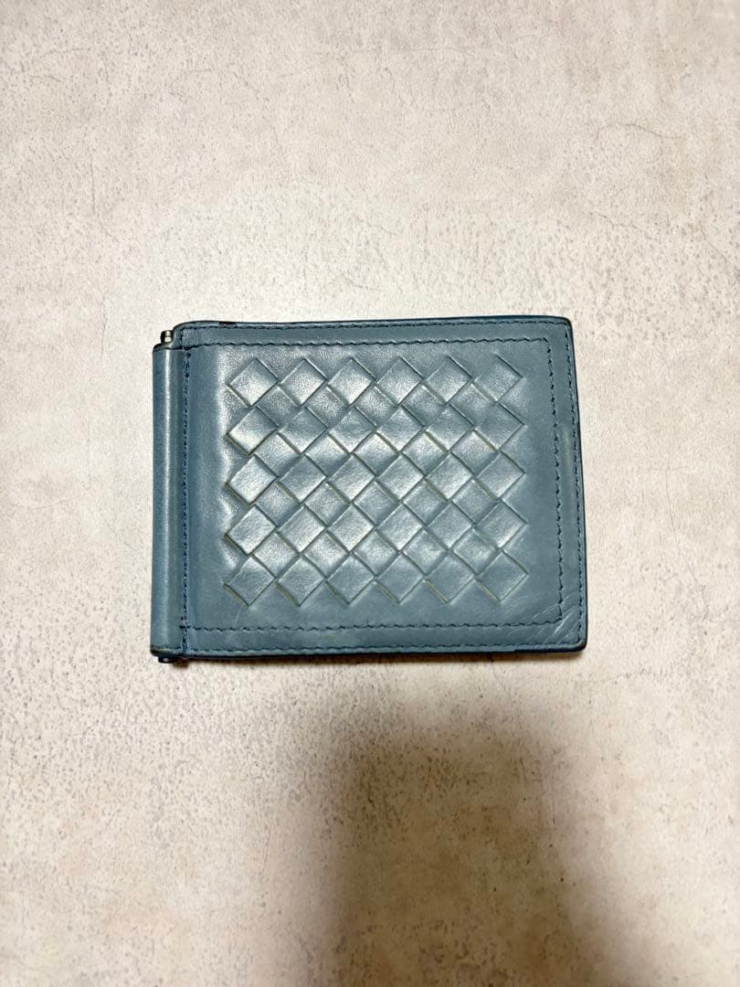 BOTTEGA VENETA ブルー　マネークリップ