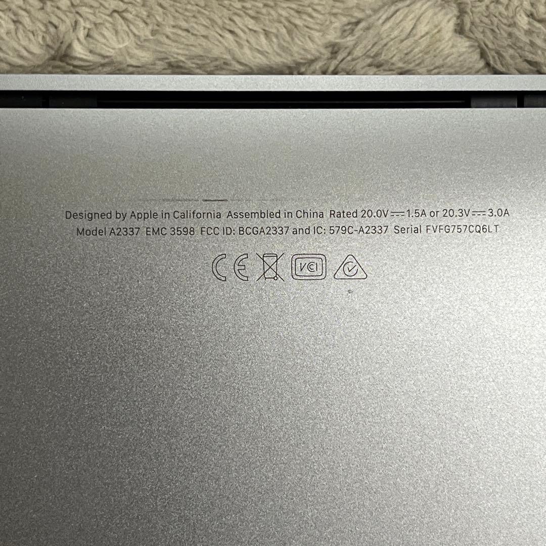 MacBook Air 13インチ M1 16GB/512GB SSD 89%