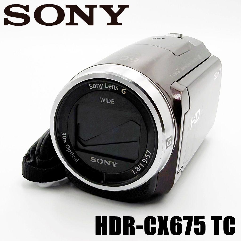 ソニー デジタルHDビデオカメラレコーダー HDR-CX675 ボルドーブラウン