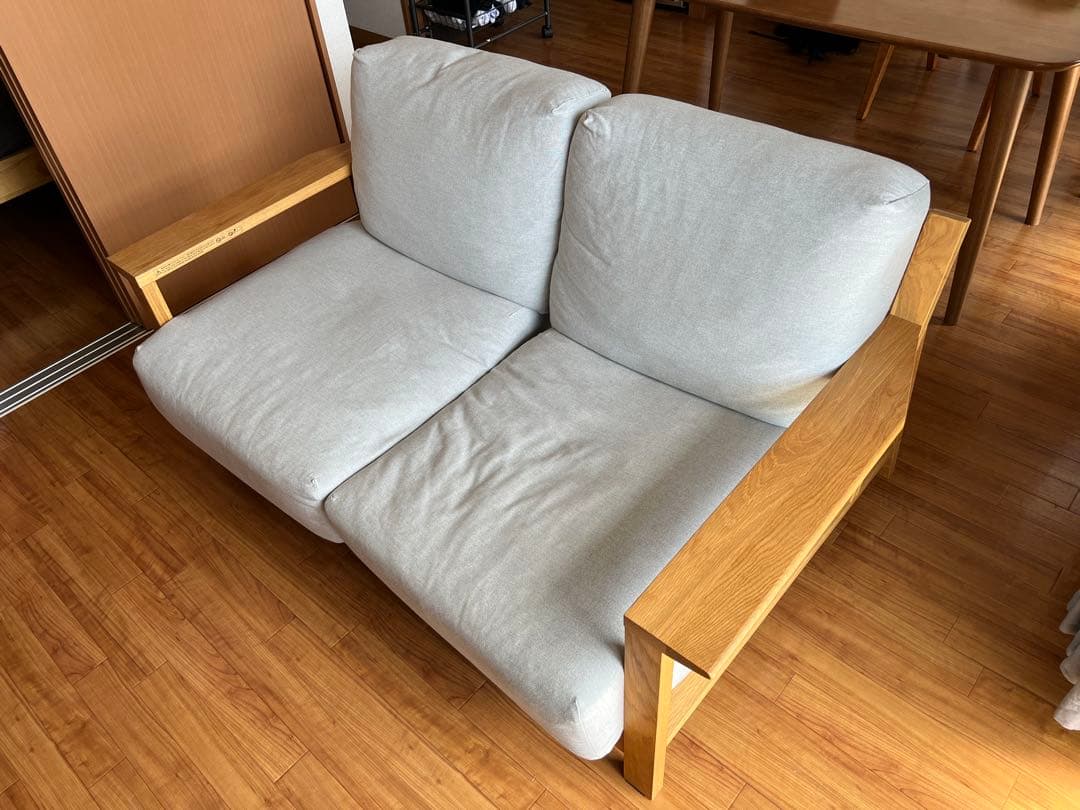 無印良品　ソファ本体木製フレーム　2シーター