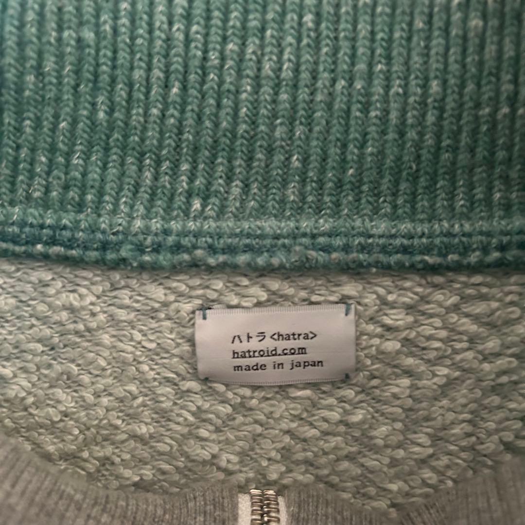hatra ハトラ スウェット ハイネック ライトグリーン 最上もが M