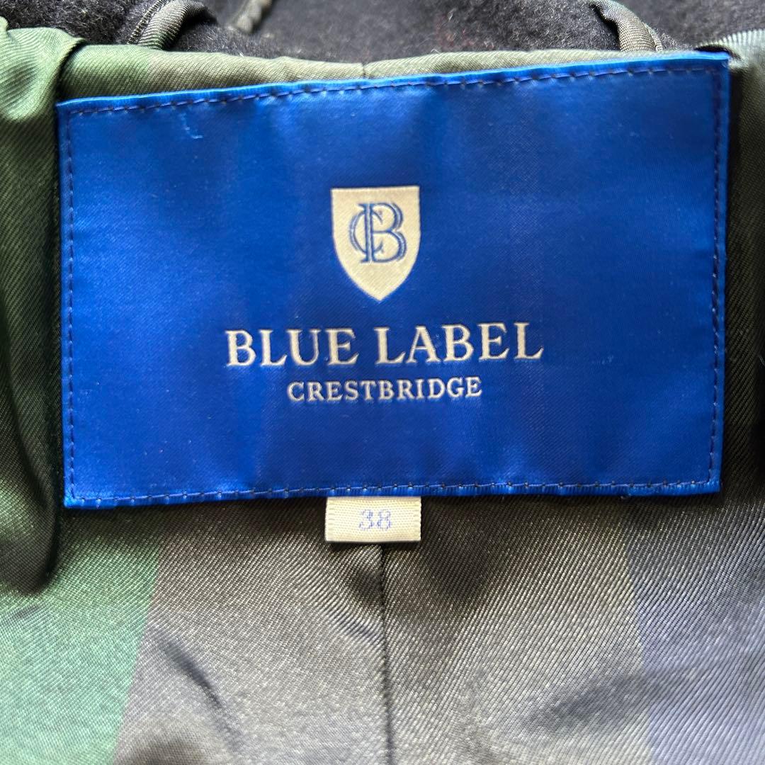 ブルーレーベルクレストブリッジ ダッフルコート チェック ロング 大人 モード