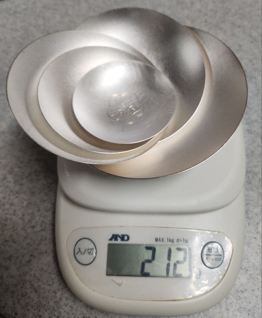 純銀盃皿のみ 甲台無し