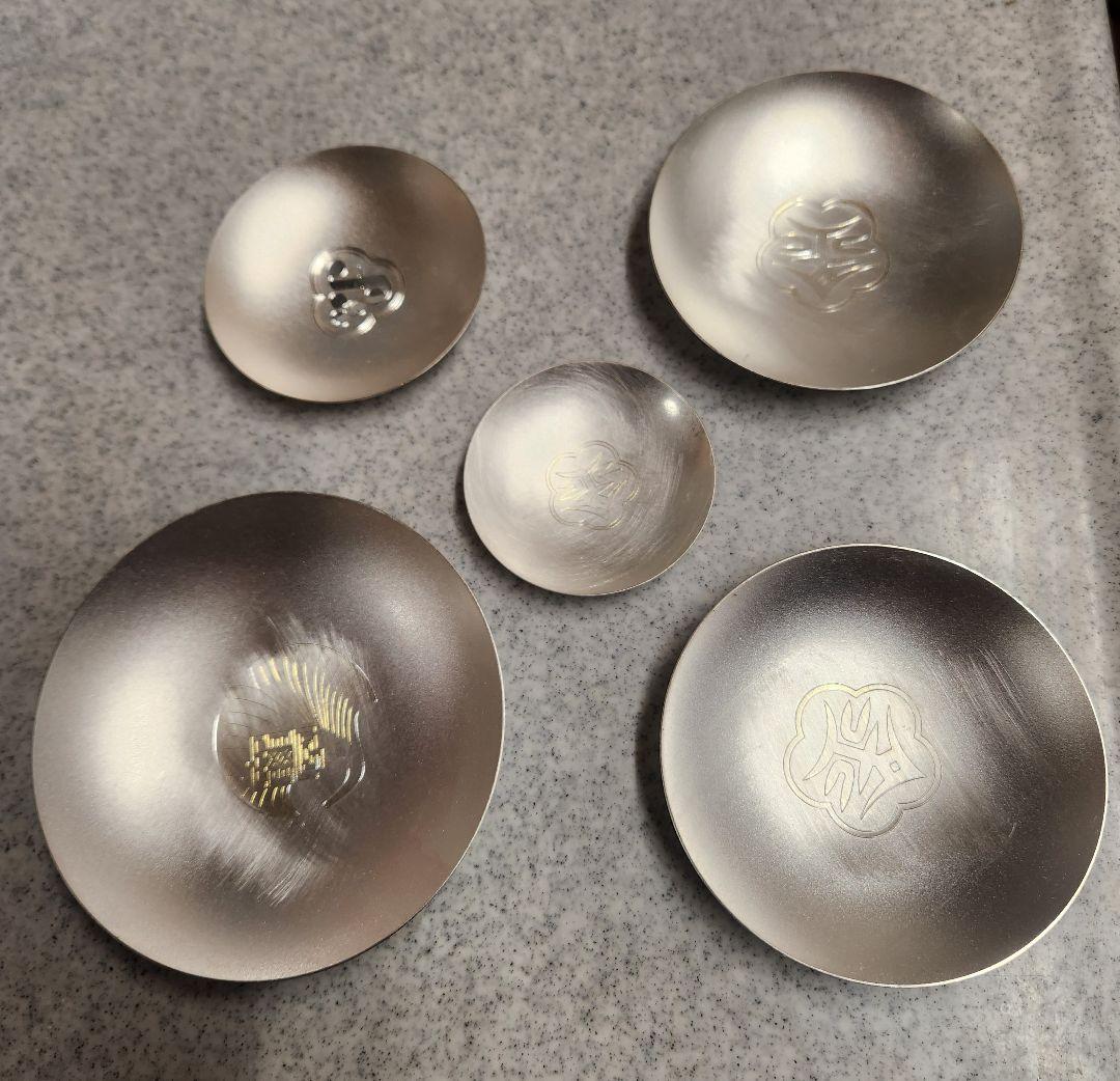 純銀盃皿のみ 甲台無し