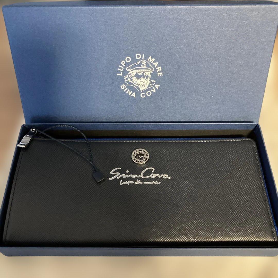 Sina Cova ネイビー 長財布　シナコバ