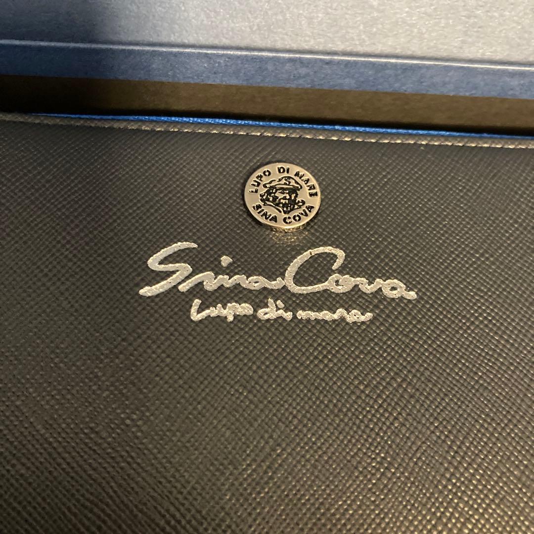 Sina Cova ネイビー 長財布　シナコバ