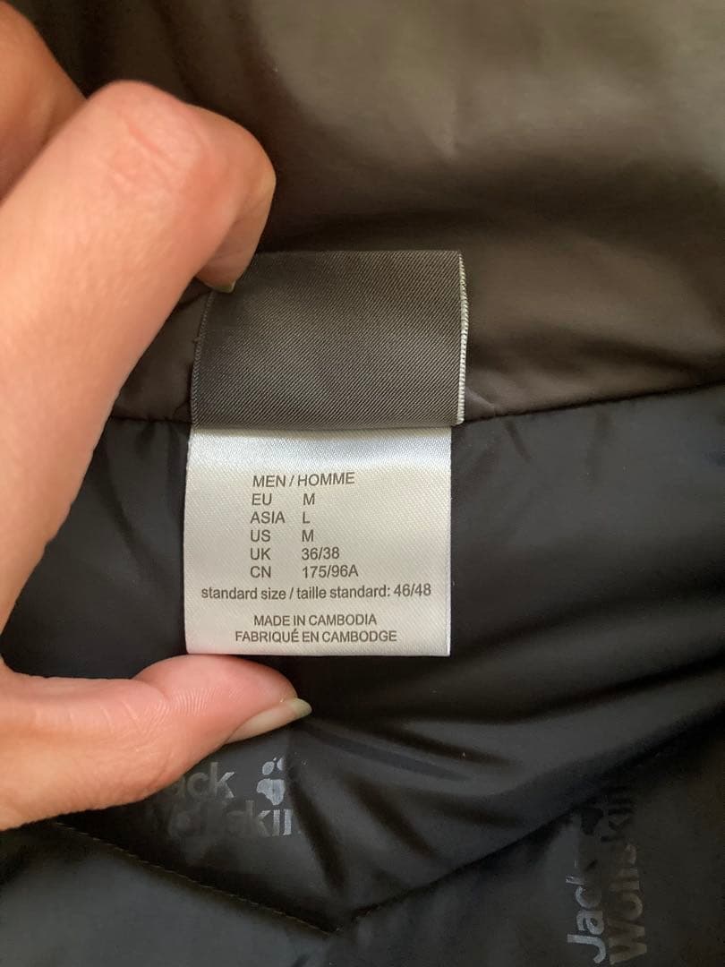 美品Jack Wolfskin ジャックウルフスキン　ダウンジャケット700fp