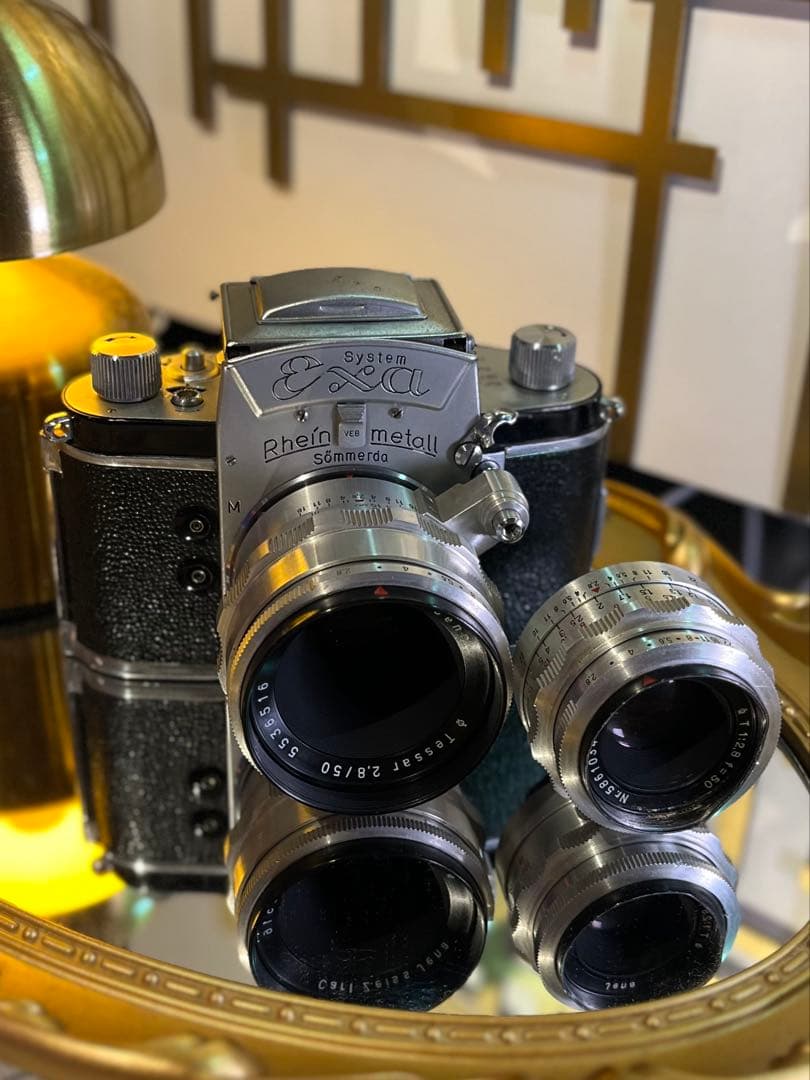 希少モデル イハゲー EXA ラインメタル 刻印入 レンズ2本付 美品