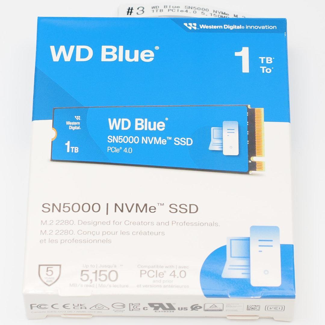 内蔵型SSD WD Blue SN5000 1TB NVMe SSD