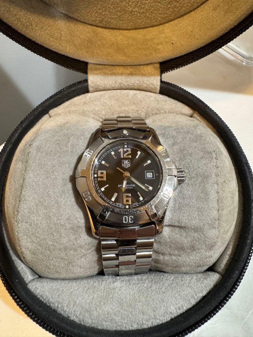 【超美品】タグホイヤー　エクスクルーシブ　WN1310ブラック文字盤　付属品有