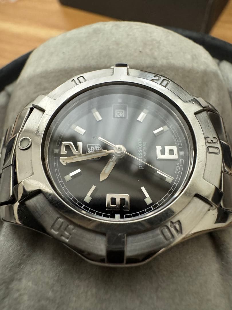 【超美品】タグホイヤー　エクスクルーシブ　WN1310ブラック文字盤　付属品有