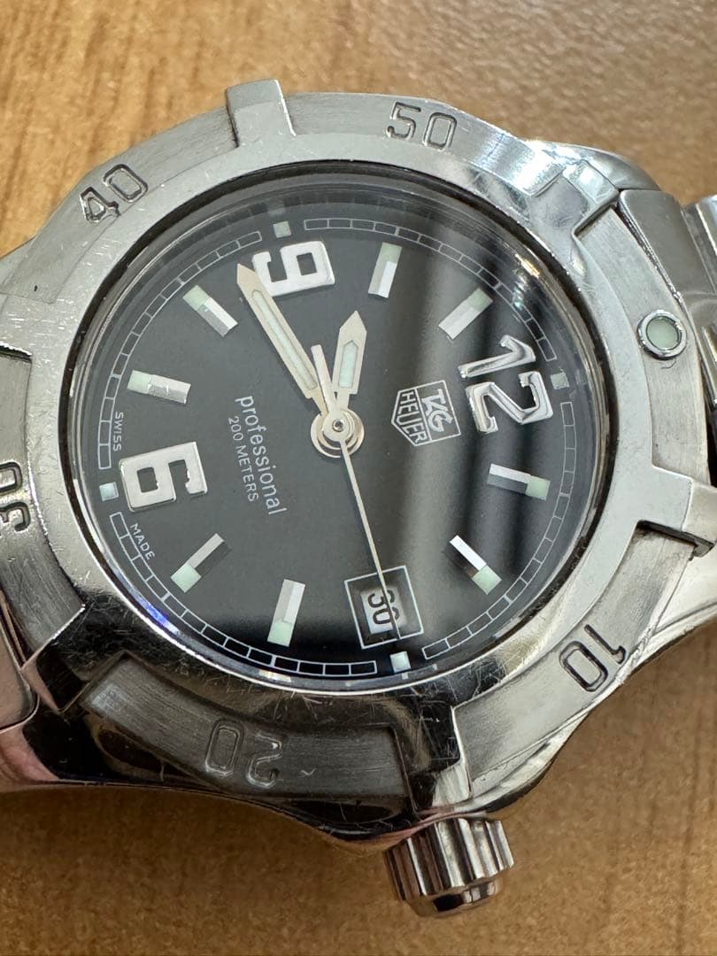 【超美品】タグホイヤー　エクスクルーシブ　WN1310ブラック文字盤　付属品有