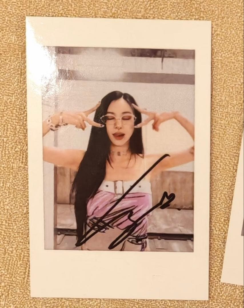 TWICE チェヨン TEN 10周年 yizhiyu 当選限定 チェキトレカB