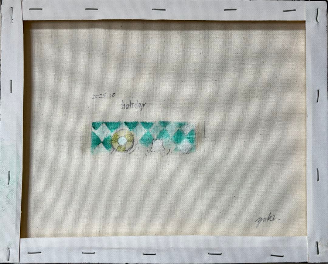 holiday アクリル画　F3