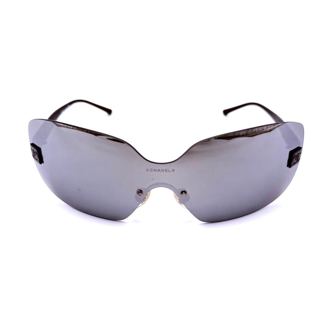 CHANEL シャネル　シールドレンズ　サングラス　ココマーク　リムレス