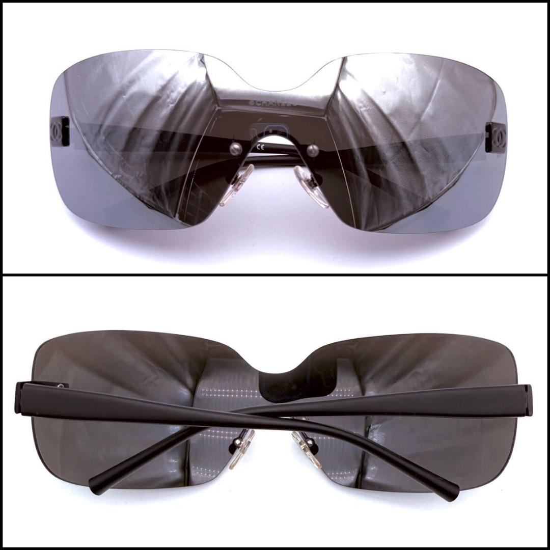 CHANEL シャネル　シールドレンズ　サングラス　ココマーク　リムレス