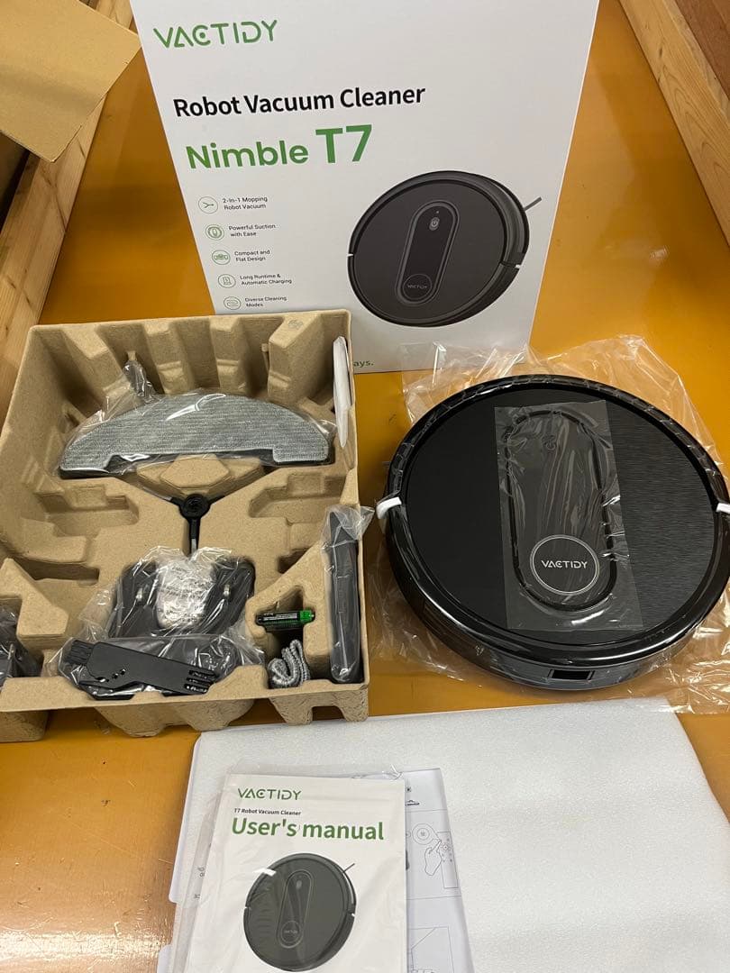 A+ Vactidy T7 ロボット掃除機 水拭き お掃除ロボット 3000pa