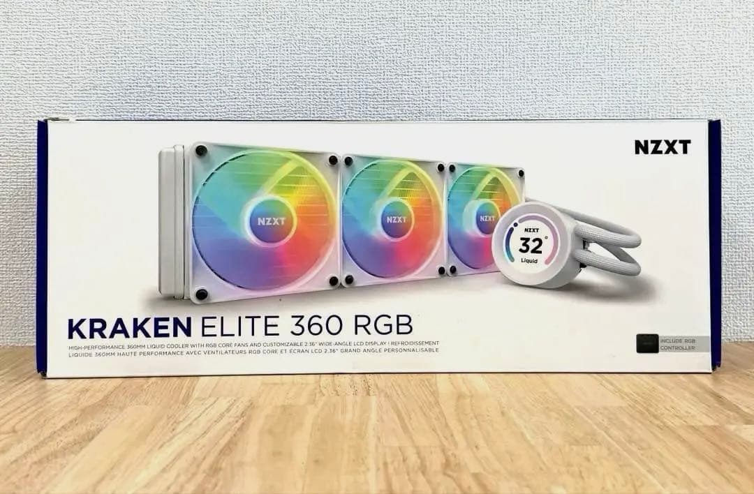 PC用ファン・クーラー NZXT KRAKEN Elite RGB 360 White