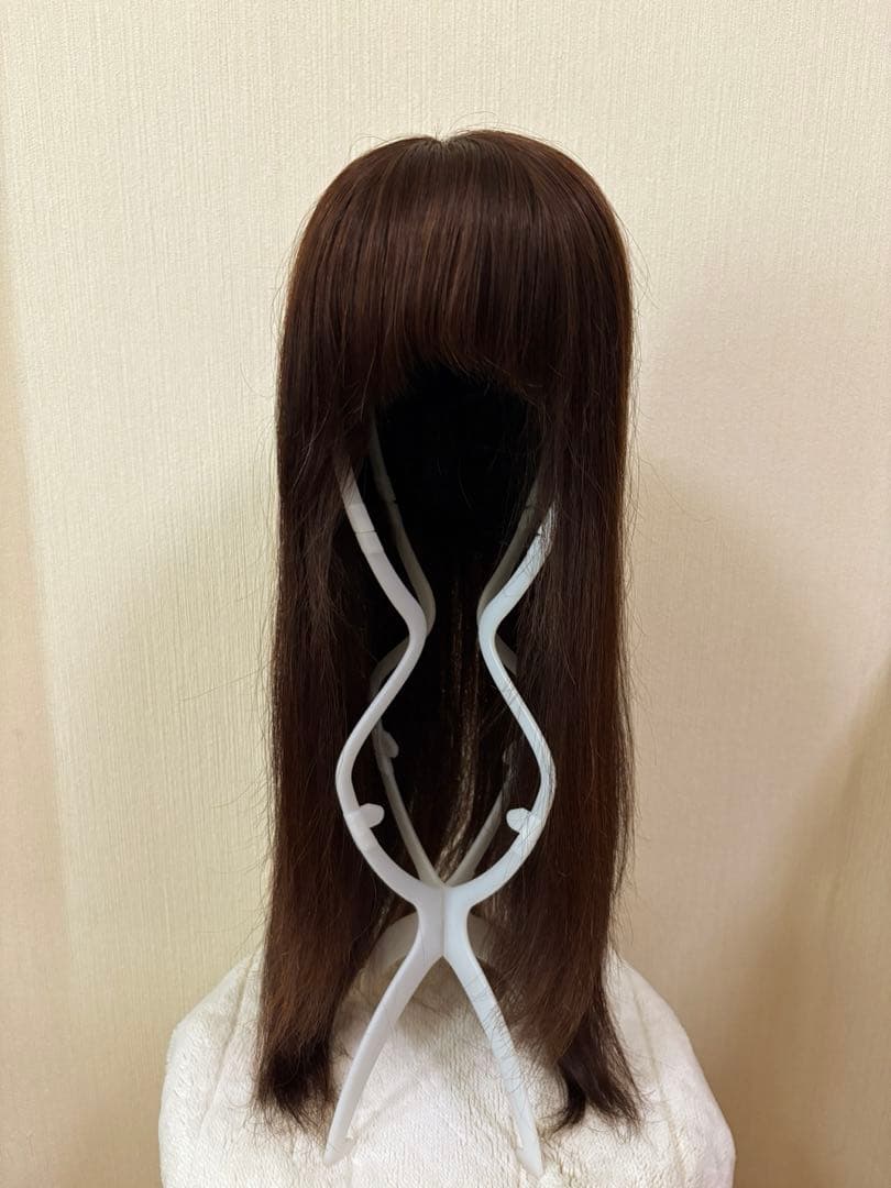 ワンステップ人毛100%フルウィッグ