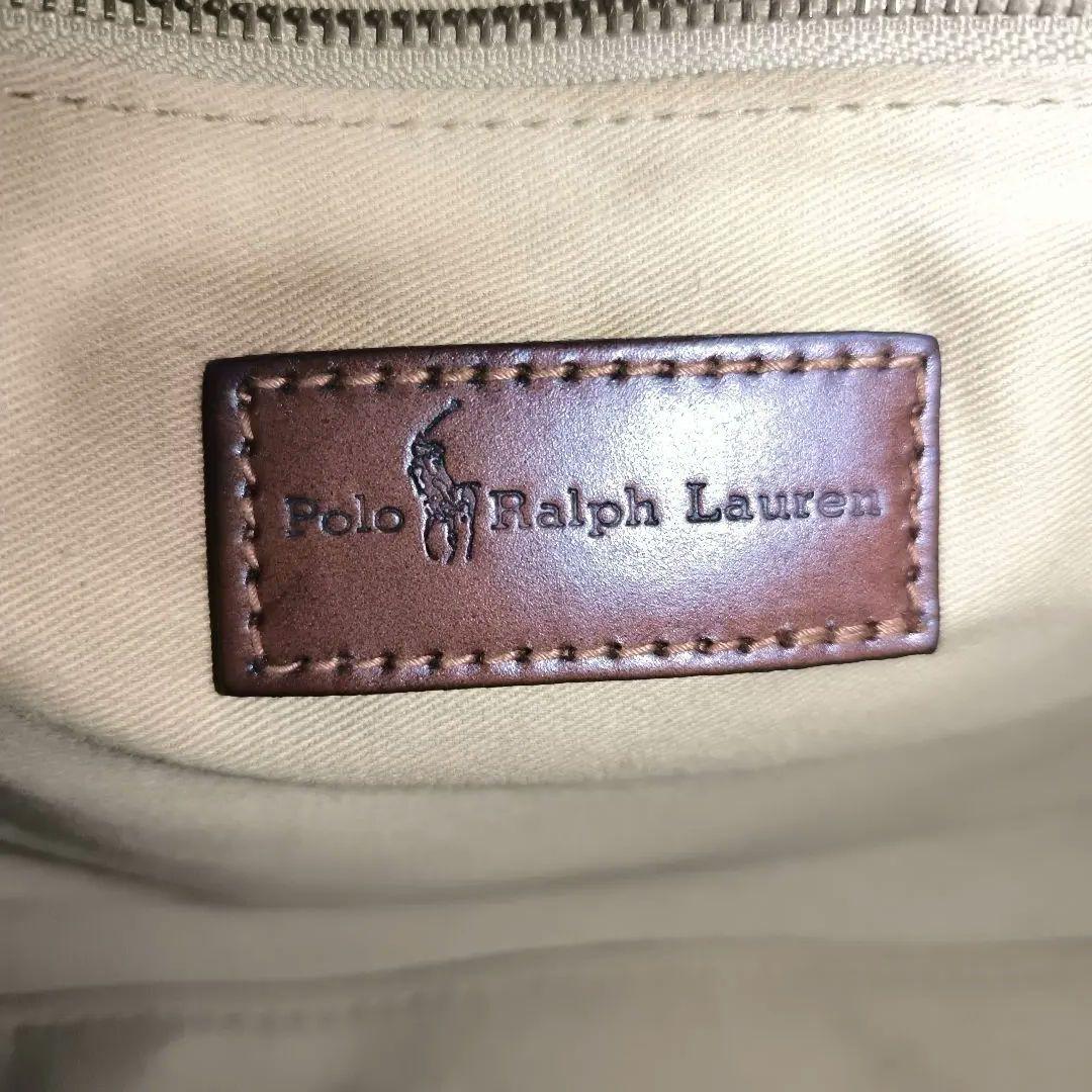 ✨美品✨ ポロラルフローレン ミニボストンバッグ レザー PVC チェック 緑