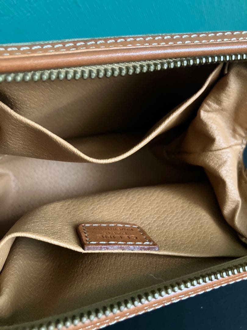 セリーヌ　マカダム柄　ポーチ　オールドセリーヌ　トリオンフ