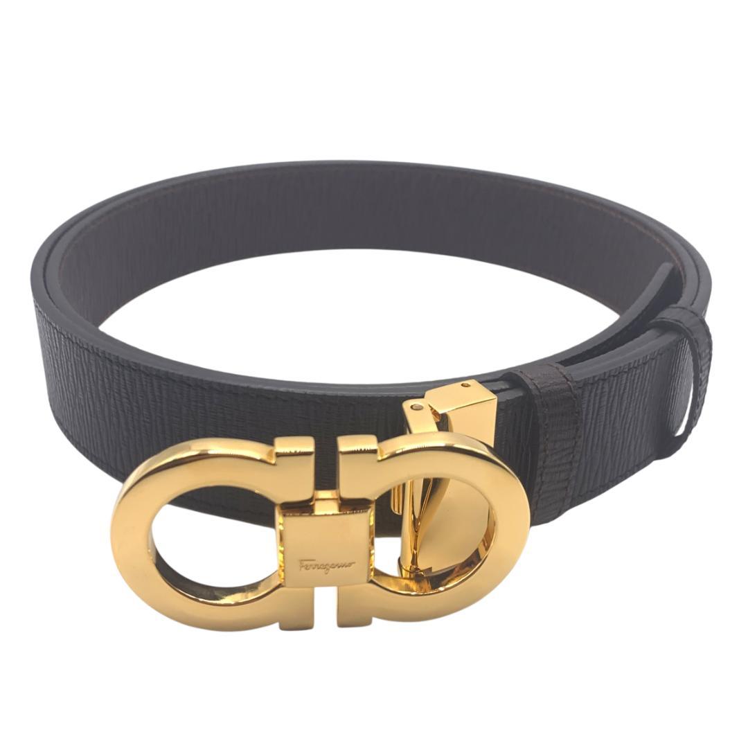 美品Ferragamo フェラガモ　ベルト リバーシブル　調整可 最大110cm