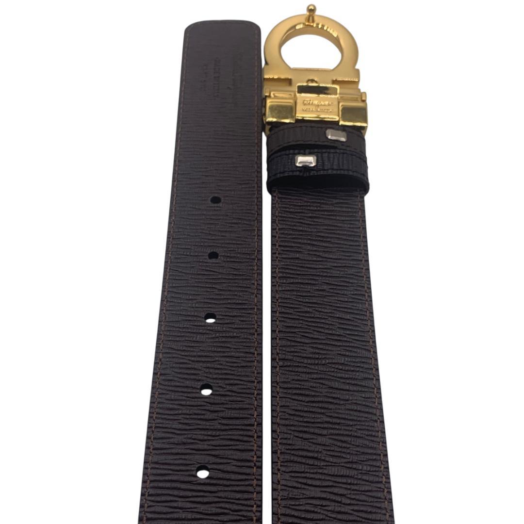 美品Ferragamo フェラガモ　ベルト リバーシブル　調整可 最大110cm