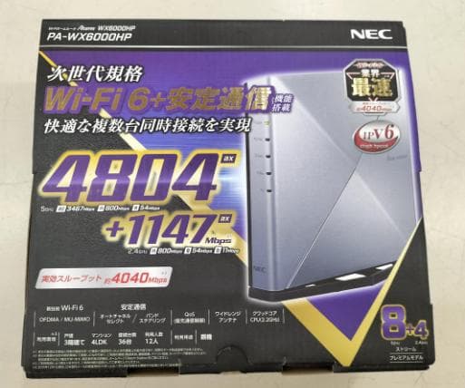匿名☆送料込☆NEC PA-WX6000HP Wi-Fi 6 ルーター